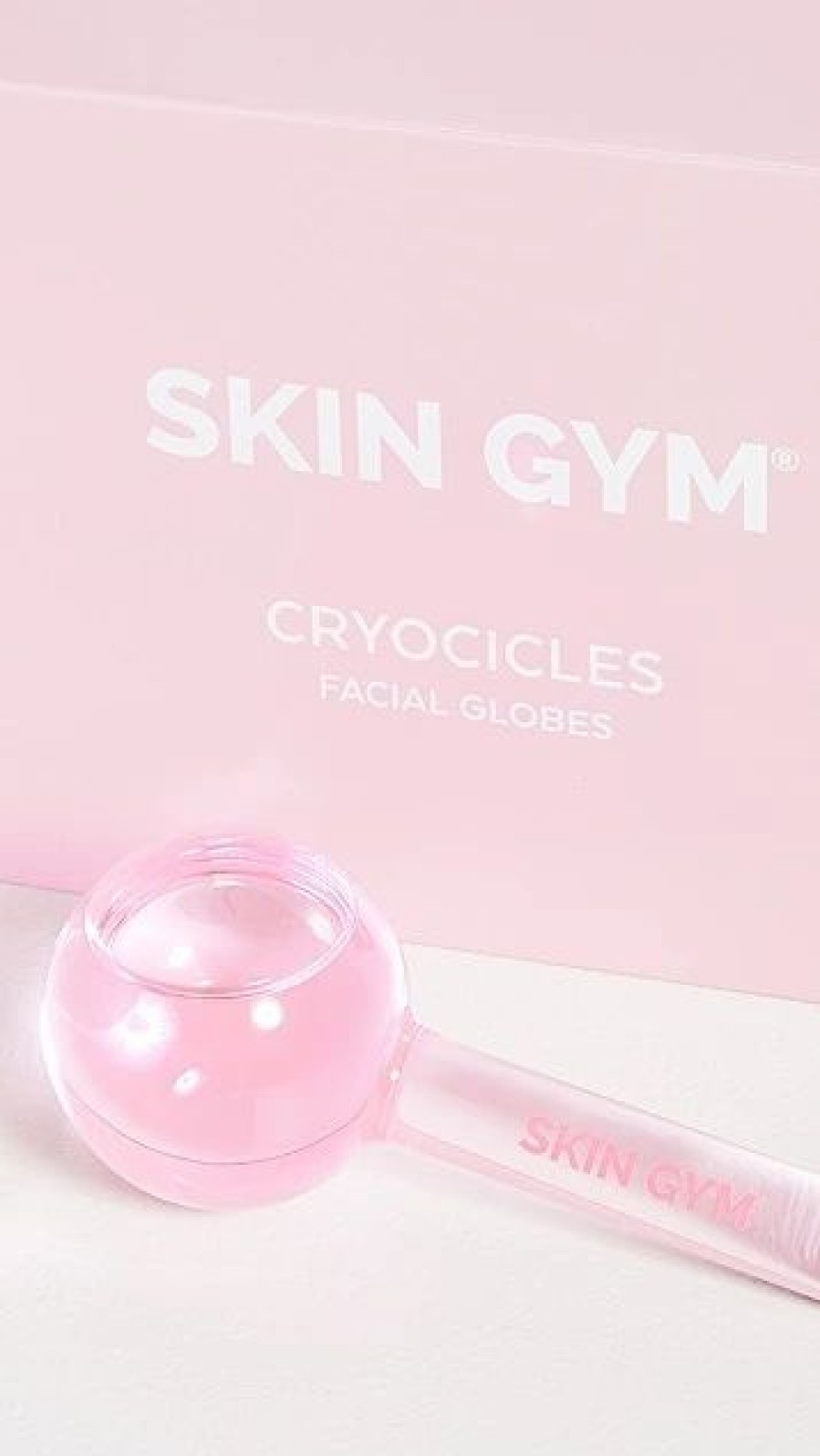 * Skin Gym Cryocicles Facial Ice Globes Pink Tools & Brushes