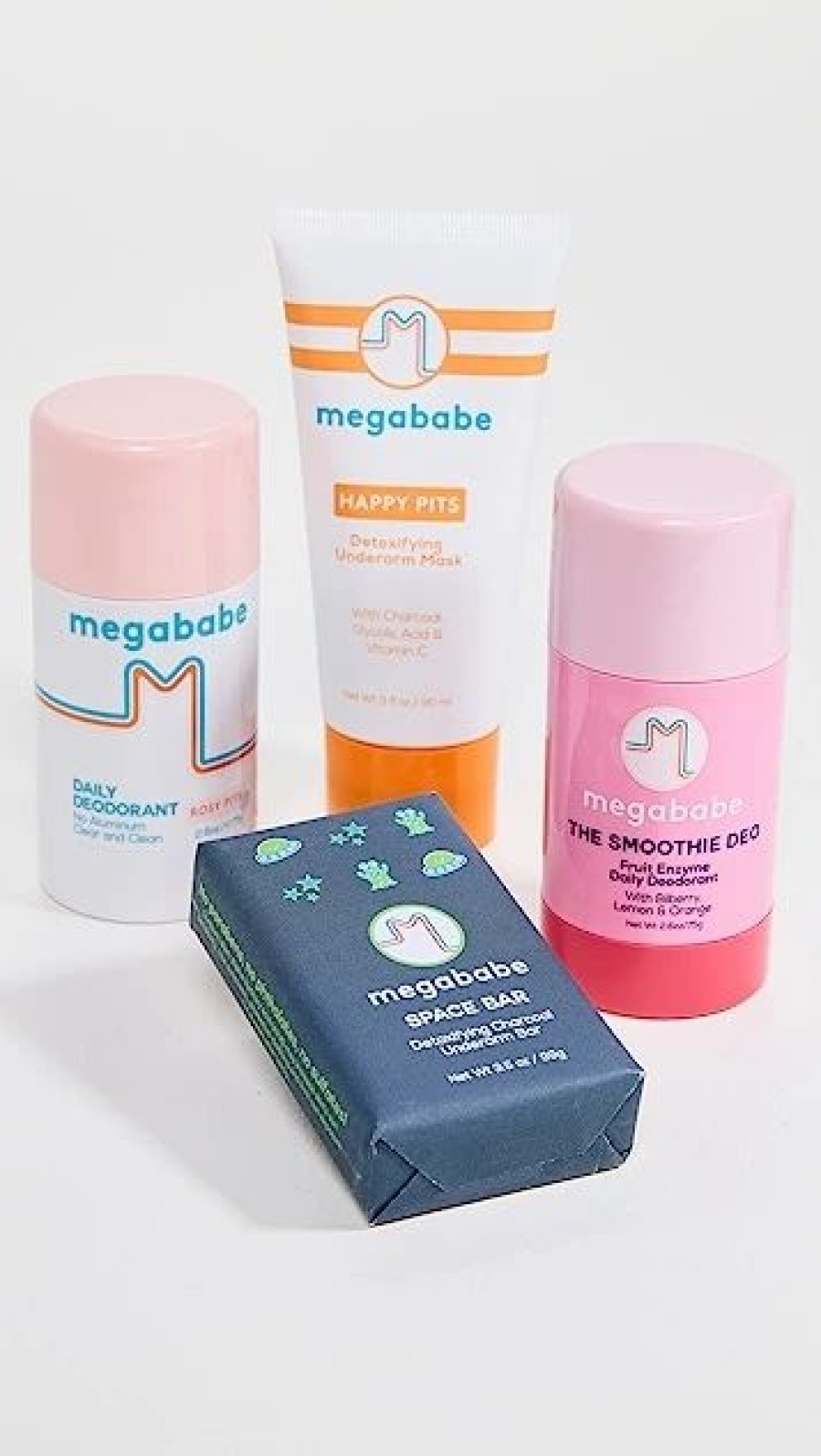 * Megababe Clean Pit Routine Detoxifying Underarm Kit No Color Bath & Body