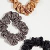 * Slip Scrunchies Large Set Of 3 Gold/Blk/Leopard Tools & Brushes