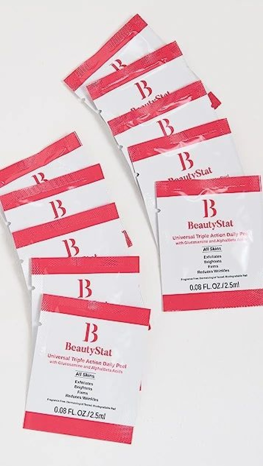 * Beautystat Cosmetics Universal Triple Action Daily Peel 10 Pack No Color Skincare