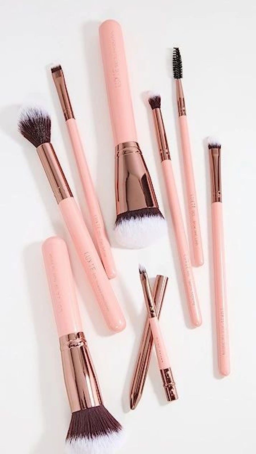 * Luxie Luxie Complete Face Brush Set Rose Gold Tools & Brushes